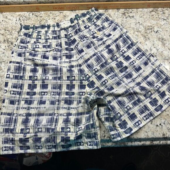 Vintage Reebok Shorts Womens 12 Golf Pleated Front 80s 90s Geo 30" Waist Y2K - Picture 7 of 11